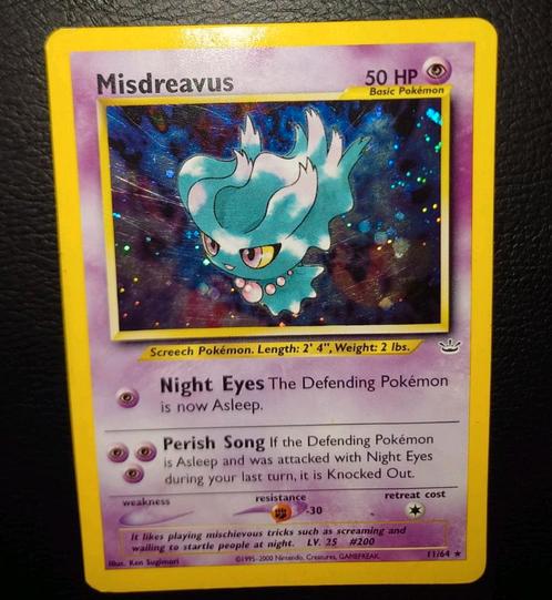 Wotc Era: Misdreavus 11/64 holo Neo Revelation, Hobby en Vrije tijd, Verzamelkaartspellen | Pokémon, Zo goed als nieuw, Ophalen of Verzenden