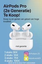 Airpods pro 2gen nieuw in de pakketen 25 euro per stuk, Telecommunicatie, Mobiele telefoons | Oordopjes, Ophalen, Nieuw, In gehoorgang (in-ear)