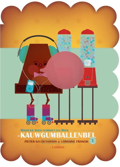 boek: Mannetje Koek schrijft een boek+de kauwgomballenbel, Livres, Livres pour enfants | 4 ans et plus, Utilisé, Fiction général