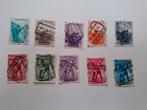 Belgische spoorwegzegels 1945/46; TR268/277/279-81/83-87, Ophalen of Verzenden, Gestempeld, Gestempeld, Overig