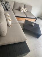 Canapé d’angle, Jardin & Terrasse, Ensembles de jardin, Enlèvement, Comme neuf, Bois, 5 places