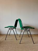 Chaises Castelli dsc106 vertes, Italie, années 70, Gebruikt, Twee, Overige kleuren, Metaal
