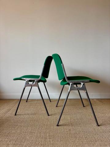 Chaises Castelli dsc106 vertes, Italie, années 70 beschikbaar voor biedingen