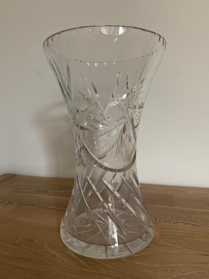 Moderne kristallen vaas - Cristal d’Arques - gratis levering, Antiek en Kunst, Curiosa en Brocante, Ophalen of Verzenden