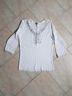 Blouse en coton, Vêtements | Femmes, Tops, Enlèvement ou Envoi, Taille 36 (S), Manches longues, Blanc