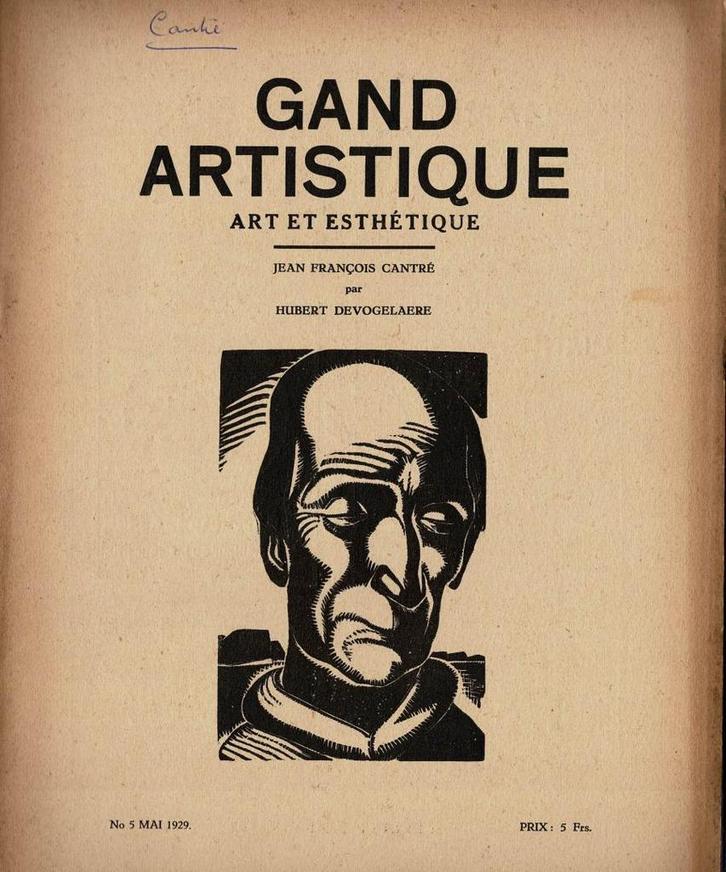 Gand Artistique No 5 mai 1929: Jean François Cantré, Boeken, Kunst en Cultuur | Beeldend, Gelezen, Ophalen of Verzenden