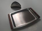 Retro schaal en serviettenhouder, Antiek en Kunst, Ophalen of Verzenden