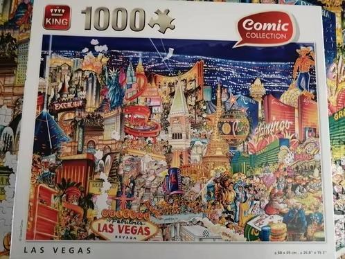 Puzzle 1000 pièces LAS VEGAS - Comic Collection, Hobby en Vrije tijd, Denksport en Puzzels, Zo goed als nieuw, Legpuzzel, Ophalen of Verzenden