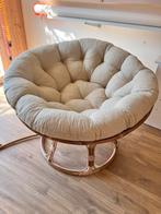 Papasan stoel, Huis en Inrichting, Ophalen, Gebruikt, Wit, Eén