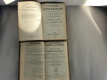 Dictionnaires anciens Latin - Français 1839 - 1859