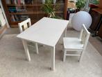 Kindertafel met 2 stoelen, Kinderen en Baby's, Kinderkamer | Tafels en Stoelen, Ophalen, Gebruikt, Tafel(s) en Stoel(en)