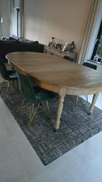 Uitschuifbare eettafel, Huis en Inrichting, Tafels | Eettafels, Ophalen, Gebruikt, Vijf personen of meer, Rond