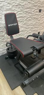 1 cable cross technogym ercolina 25kg + leg extension, Enlèvement, Comme neuf, Dos