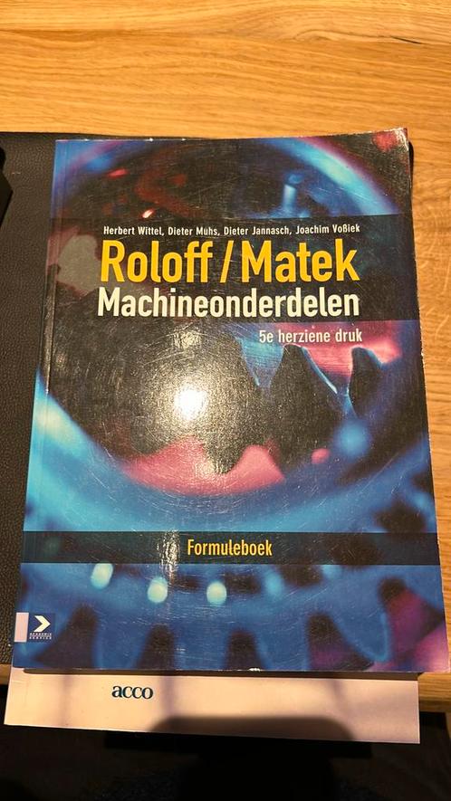 Roloff/Matek Machineonderdelen, Livres, Livres scolaires, Comme neuf, Néerlandais, Enlèvement