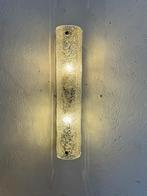 Large Textured Ice Glass Wall Light, Ophalen, Glas