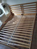 Tweepersoonsbed, Ophalen, Gebruikt, Bruin, 210 cm