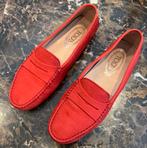 Tod's Gommino Loafers Driving Shoes maat 37.5, Kleding | Dames, Schoenen, Instappers, Ophalen of Verzenden, Rood, Gedragen