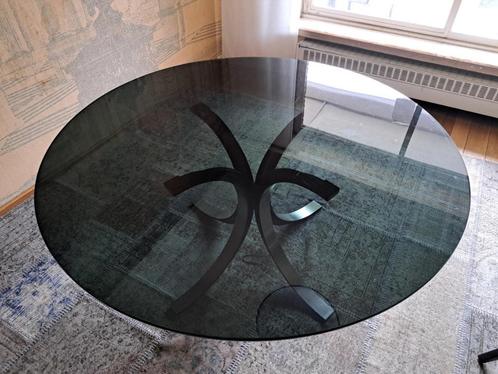 Table de salle à manger en verre Tecno T69 design italien, Maison & Meubles, Tables | Tables à manger, Utilisé, 100 à 150 cm, 100 à 150 cm