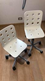 2 Kinder bureaustoelen, Huis en Inrichting, Bureaustoelen, Ophalen, Gebruikt, Wit, Bureaustoel