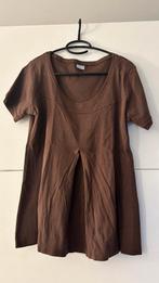 M&S bruine T-shirt met korte mouwen, Kleding | Dames, T-shirts, Bruin, Maat 42/44 (L), Ophalen of Verzenden, Zo goed als nieuw