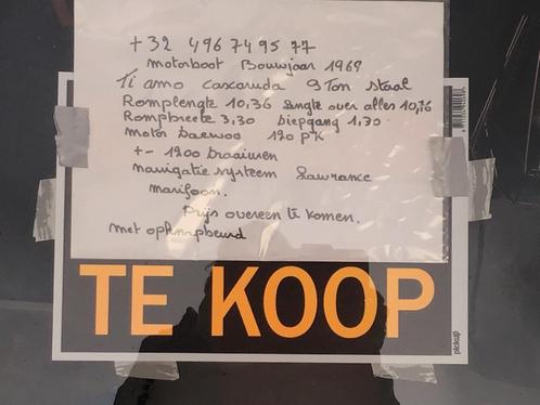 Motorboot  bieden vanaf 5000€, Watersport en Boten, Motorboten en Motorjachten, Gebruikt, Staal, 9 tot 12 meter, Diesel, Binnenboordmotor