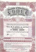 Société. d'Electricté - Sodec - 1951, Action, Enlèvement ou Envoi, 1950 à 1970