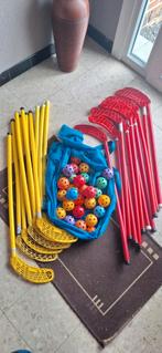 Unihoc schooluitrusting hoepels kegels poull bal ballen, Sport en Fitness, Hockey, Gebruikt, Ophalen