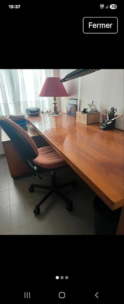 Bureau en bois massif, Maison & Meubles, Bureaux, Bureau, Enlèvement