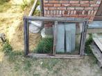 Houten raam incl. glazen 133x88cm, Doe-het-zelf en Bouw, Glas en Ramen, Ophalen, Gevelraam of Ruit, Gebruikt, 80 tot 120 cm