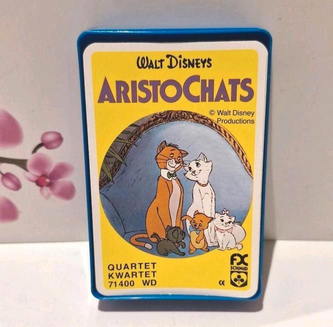 💙 Jeu de quatuor Walt Disney Aristocats, Collections, Cartes à jouer, Jokers & Jeux des sept familles, Comme neuf, Jeu(x) des sept familles