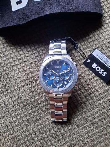 Hugo Boss Hero horloge - zilver / blauw - splinternieuw beschikbaar voor biedingen