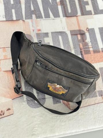 Vintage 1960 HARLEY DAVIDSON leder lederen heup buidel tas beschikbaar voor biedingen