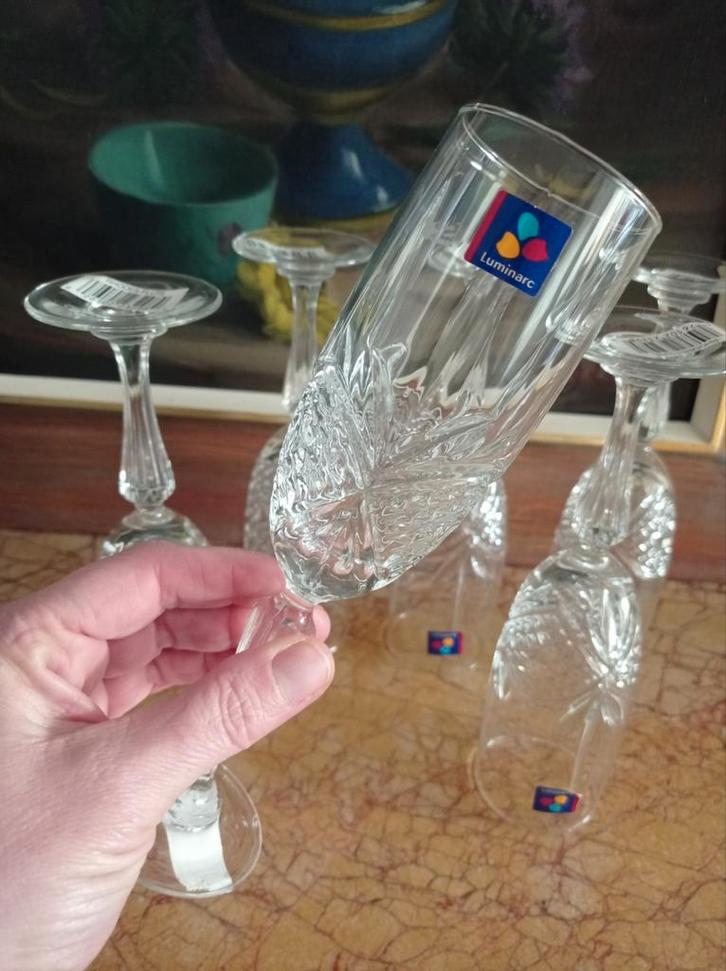 Mooie champagneglazen, Verzamelen, Glas en Drinkglazen, Ophalen of Verzenden
