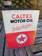 vintage olieblik Caltex Motor Oil, Verzamelen, Merken en Reclamevoorwerpen, Ophalen of Verzenden, Gebruikt, Verpakking