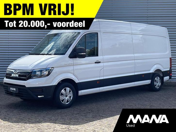MAN TGE 35 3.140 L4H3 Extra Lang Hoog BPM VRIJ Airco Camera, Auto's, Bestelwagens en Lichte vracht, Bedrijf, Te koop, ABS, Achteruitrijcamera