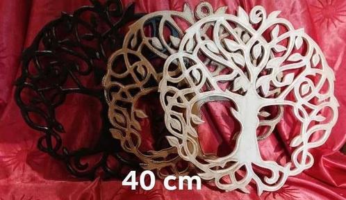 Arbre de vie 40 cm bois compressé nordique découpe 15€ pièce, Antiquités & Art, Art | Sculptures & Bois, Enlèvement ou Envoi
