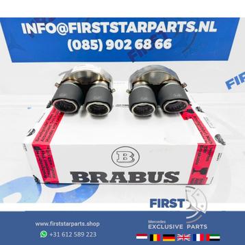 BRABUS 63 AMG UITLAAT SIERSTUK SET ORIGINEEL CARBON C63 E63  beschikbaar voor biedingen
