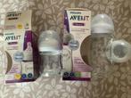 Biberons en verre « Philips » Avent 120ml et 240 ml., Enlèvement, Utilisé