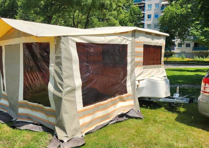 Nette Paradiso met voortent kenteken vrij!, Caravans en Kamperen, Caravans, Particulier, tot en met 4, 500 - 750 kg, Treinzit