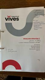 Cursus wiskunde didactiek 2, Boeken, Ophalen of Verzenden, Nieuw, Hoger Onderwijs