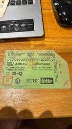 Ticket Anderlecht Benfica 1988, Collections, Enlèvement, Comme neuf