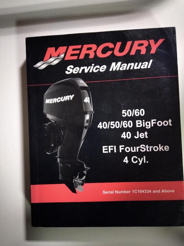 Servicehandleiding voor Mercury buitenboordmotoren., Watersport en Boten, Motorboten en Motorjachten, Gebruikt, Ophalen