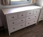 Commode blanc HEMNES IKEA, en bois massif avec 8 tiroirs, Ophalen, Classique, aspect traditionnel mais fonctionnalités modernes