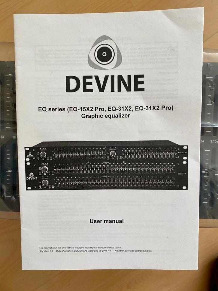 Devine grafische equalizer, Muziek en Instrumenten, Effecten, Nieuw, Equalizer, Ophalen