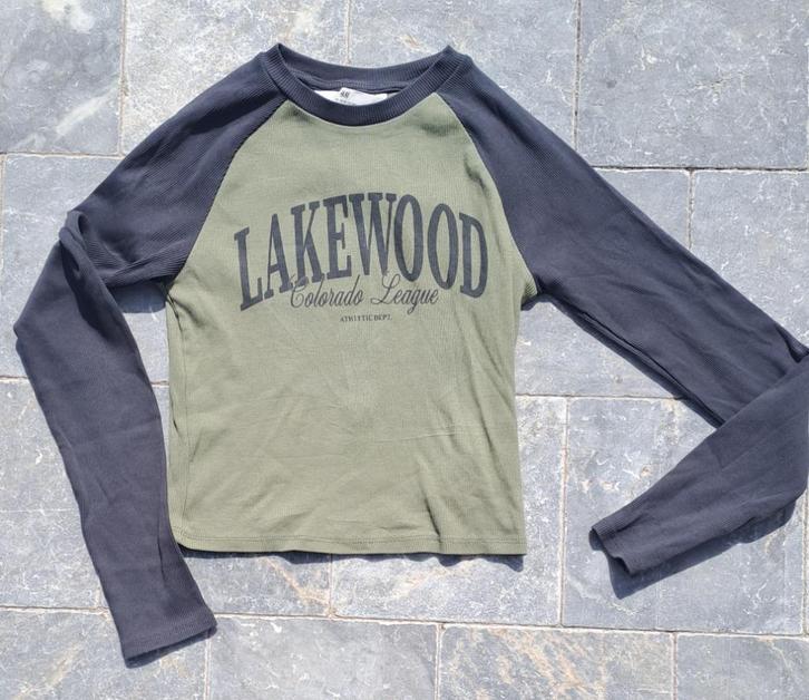 H&M - longsleeve - maat 170 PERFECTE STAAT, Kinderen en Baby's, Kinderkleding | Maat 170, Zo goed als nieuw, Meisje, Shirt of Longsleeve