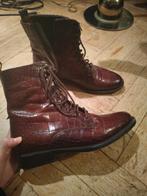 Bruine veterlaarsjes, Bruin, Lage of Enkellaarzen, Ophalen of Verzenden, Zo goed als nieuw