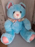 Ours en peluche bleu 50 cm comme neuf, Enlèvement, Comme neuf, Ours