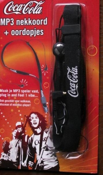 Coca Cola MP3 nekkoord met oordopjes tekst Coca-Cola en cont beschikbaar voor biedingen
