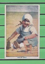 Ansichtkaart uit 1928 - Kind op het strand., Verzenden, 1920 tot 1940, Gelopen, Oost-Vlaanderen