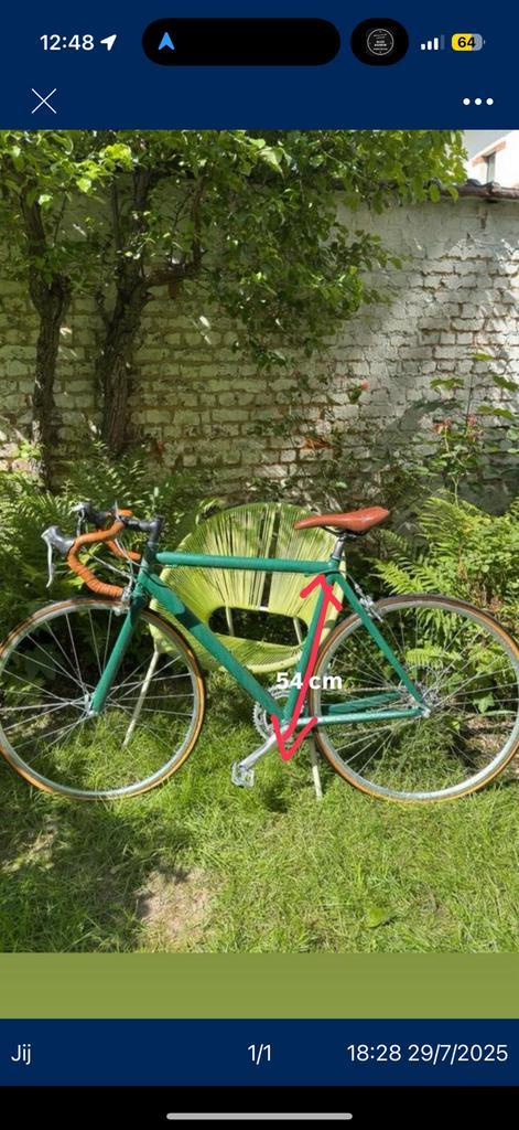 Vintage- style Ridely bike, Fietsen en Brommers, Fietsen | Racefietsen, Gebruikt, Heren, Overige merken, Ophalen